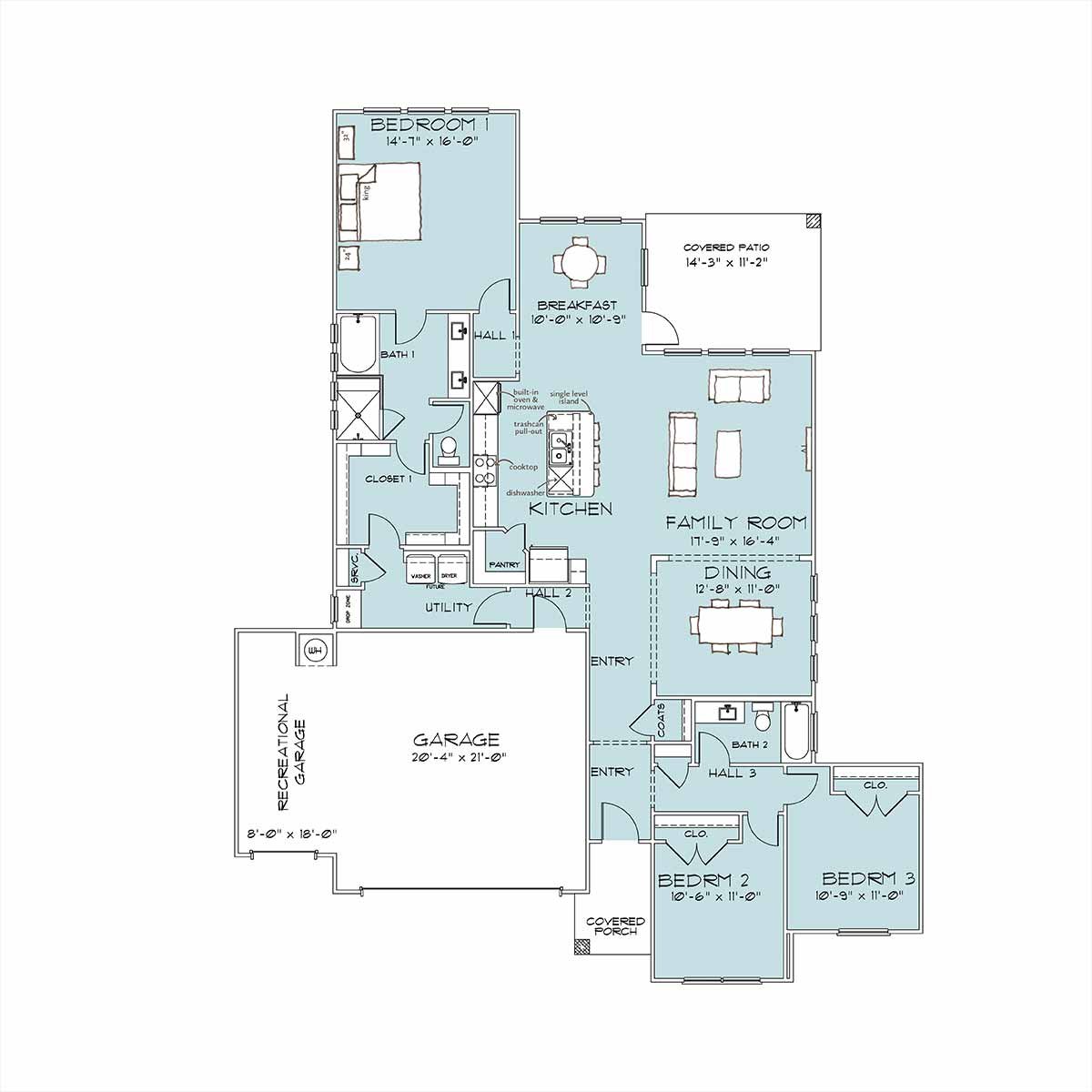 Home Builders Belton TX Davis Floor Plan